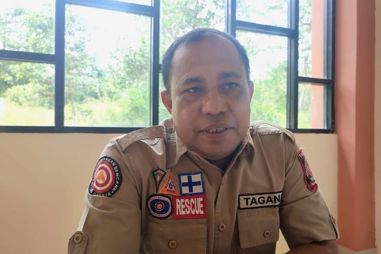 Relawan Tagana, Rusdianto, saat diwawancarai Kompas.com di Kabupaten Rokan Hulu, Riau, Sabtu (4/5/2024).