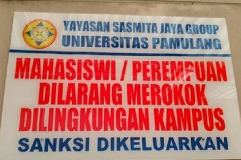 Soal Larangan Mahasiswi Merokok di Kampus, Ini Penjelasan Rektor Unpam