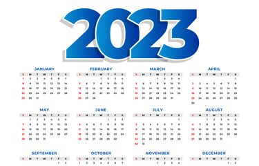 Ilustrasi kalender hari libur 2023