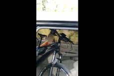 Polisi Kembalikan SIM Pengemudi yang Bawa Sepeda di Mobil dan Minta Maaf
