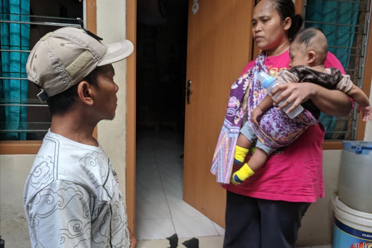 Suami dan Bibi pelaku buang anak di Pejegalan, Penjaringan, Jakarta Utara