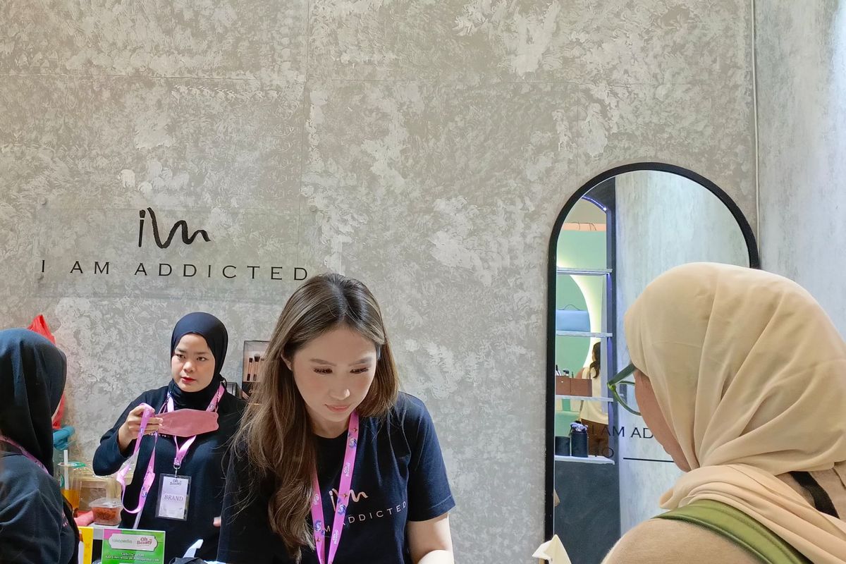 Jesslyn Octivani, Founder I Am Addicted pada Oh Beauty Festival di Pondok Indah Mall 3, Jum'at (6/10/2023).