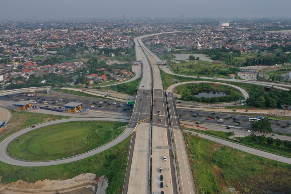 Jalan Tol Serpong-Cinere Ruas Serpong-Pamulang dan Jalan Tol Cengkareng-Batuceper-Kunciran resmi beroperasi.