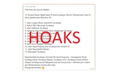 Beredar Pesan 12 Tempat Rawan Begal Sadis di Surabaya, Polri: Itu Hoax