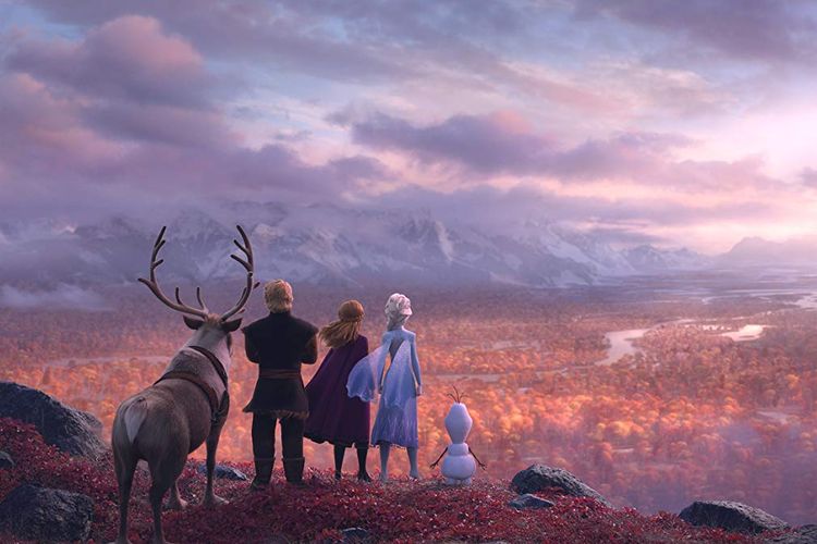 Salah satu adegan dalam film Frozen II keluaran Walt Disney Animation Studios