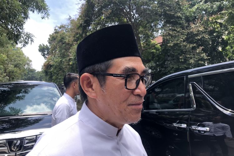 Ketua Dewan Pakar Tim Nasional (Timnas) Anies-Muhaimin, Hamdan Zoelfa di Jalan Brawijaya, Jakarta Selatan, Rabu (10/4/2024). 