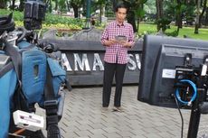 Gaya Jokowi-Basuki Jadi Jurnalis Televisi