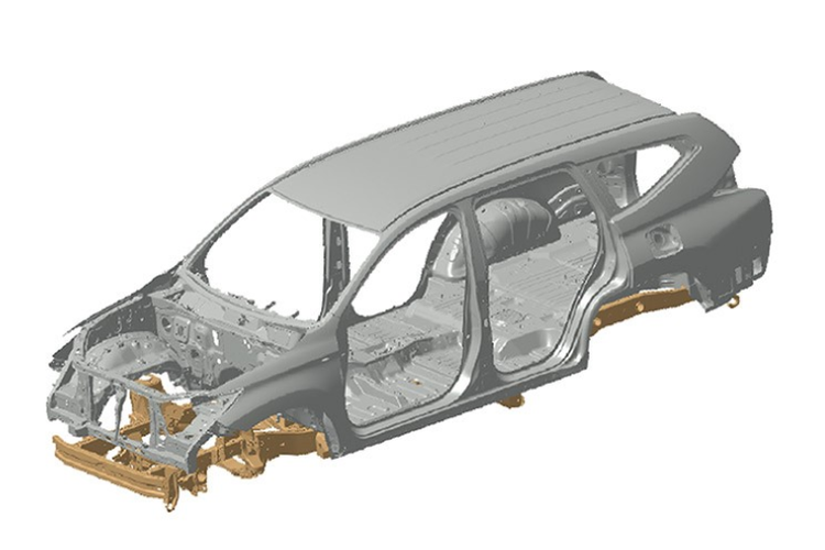 Teknologi chasis Reinforced Impact Safety Evolution (RISE) pada Pajero Sport