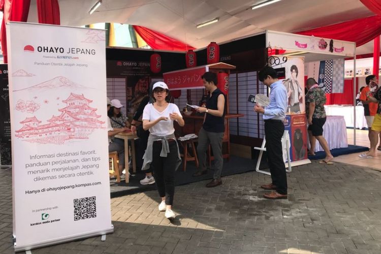 Stan Ohayo Jepang di Festival Ennichisai yang berlangsung pada tanggal 30 Juni-1 Juli 2018 di kawasan ?Little Tokyo? Blok M Square, Jakarta Selatan. 
