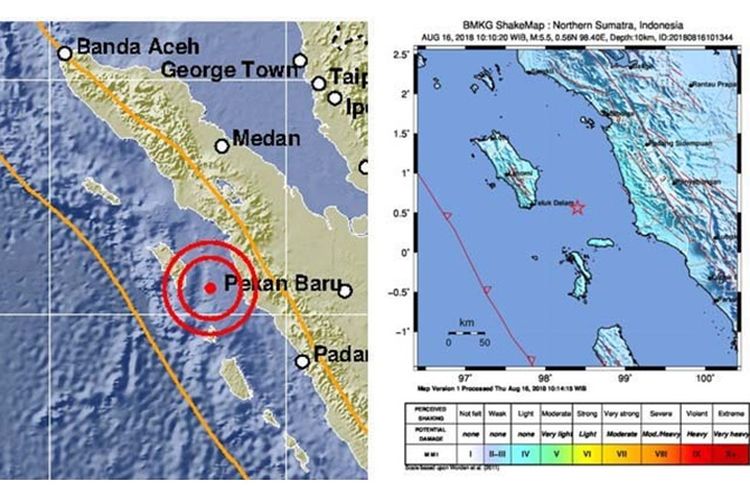 Gempa Magnitudo 5 5 Guncang Nias Selatan Tidak Berpotensi Tsunami