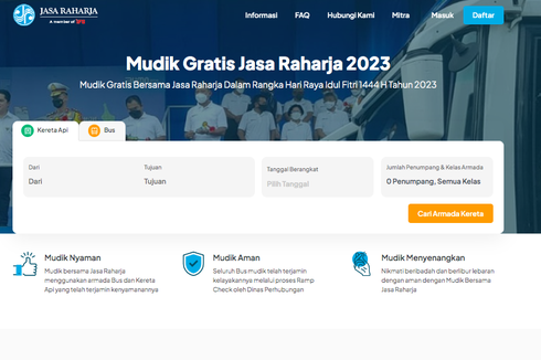 Cara Daftar dan Syarat Mudik Gratis Jasa Raharja dan Kemenhub RI