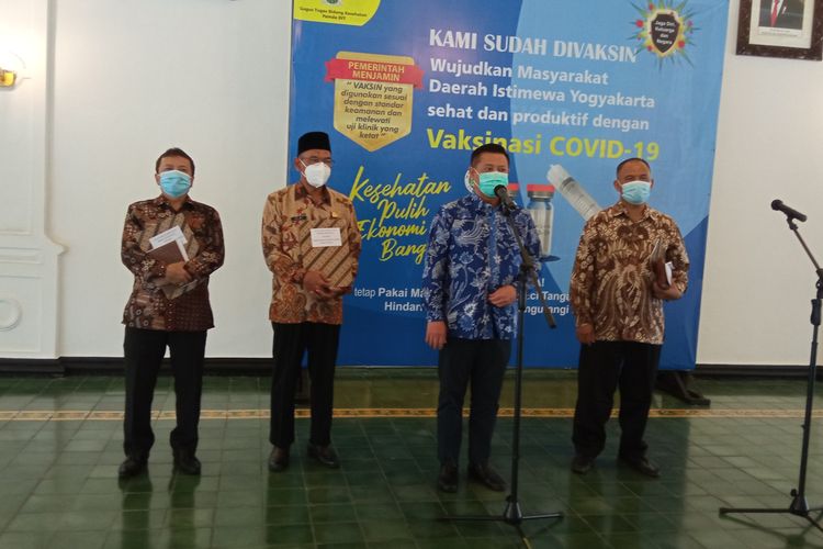 Penunjukkan Plh bupati di Bangsal Kepatihan, Kompleks Kepatihan Kota Yogyakarta