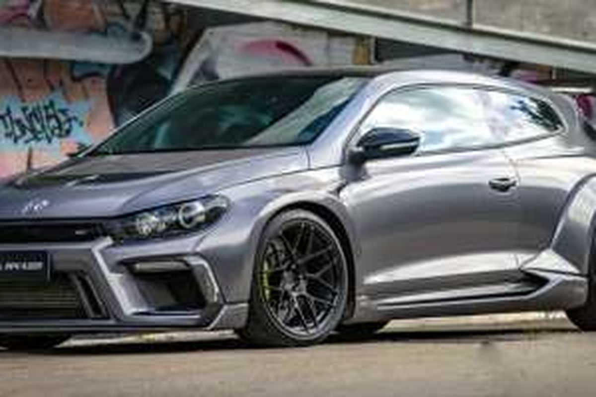 Modifikasi VW Scirocco di China dengan konsep wide body.