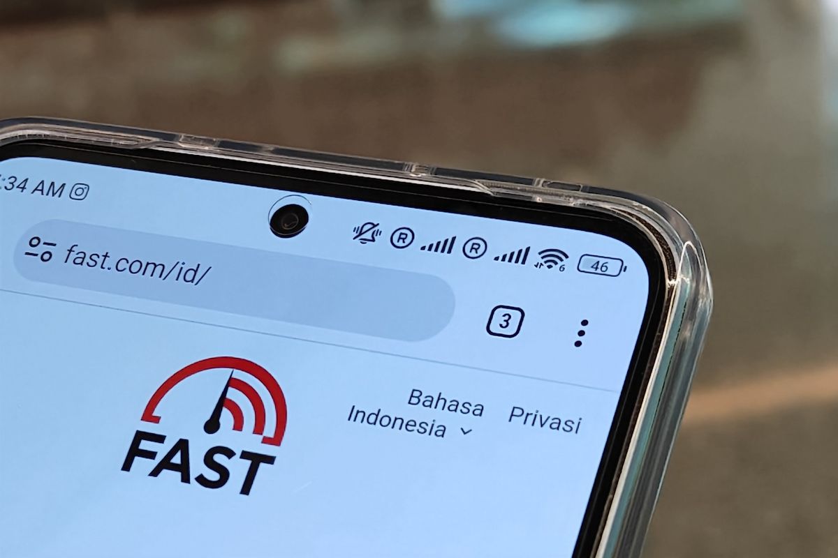 Ilustrasi koneksi hotspot yang menggunakan WiFi 6.