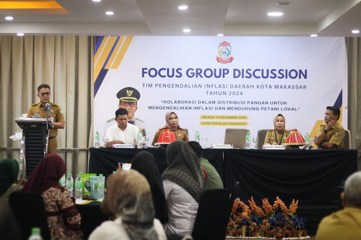 Hadiri FGD Pengendalian Inflasi, Pj Sekda Makassar: Kerja Sama Atasi Masalah Distribusi Pangan