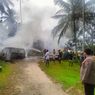 Tersambar Api Pembakaran Sampah, Mobil Toyota Kijang di Ambon Hangus Terbakar
