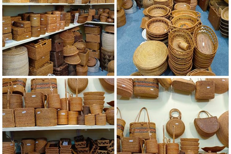 Produk Unique Lombok pada pameran INACRAFT 2023 di JCC, Senayan, Jakarta pada Kamis (5/10/2023).