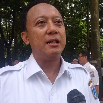 Kepala Dinas Bina Marga DKI Jakarta Hari Nugroho di Senayan, Jakarta Pusat, Kamis (28/2/2019).