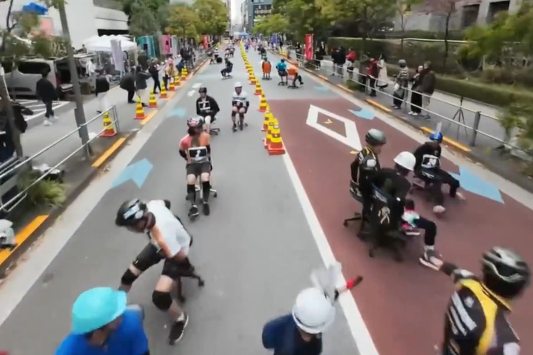 Unik! Jepang Punya Lomba Balap Kursi Kantor, Hadiahnya dari Beras hingga Tuna