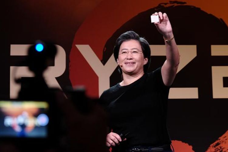 CEO and President of AMD Lisa Su, dalam saat bicara dalam Ryzen Tech Day di San Francisco, Amerika Serikat, Selasa (21/2/2017)