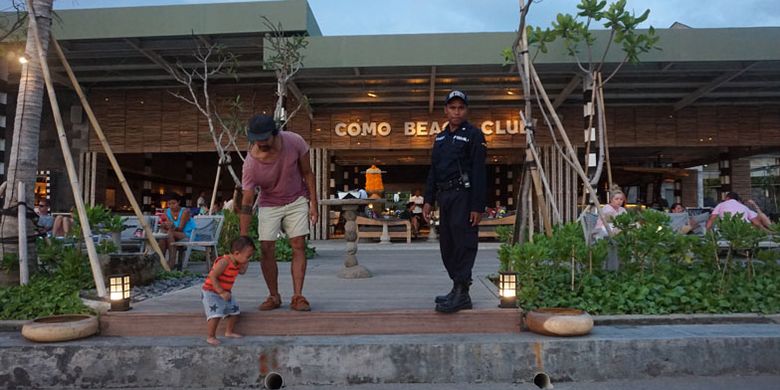 Como Beach Club di Como Uma Canggu, Jalan Pantai Batu Mejan, Canggu, Kabupaten Badung, Bali, Selasa (10/4/2018).