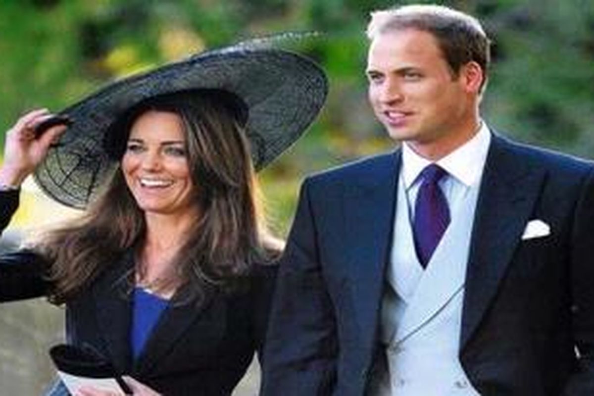 Sensible, realistic young people: Prince William and Kate attending a friends wedding last year   