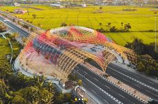 Uniknya Gerbang Batas Jalan Mataram-Lombok Barat, Mirip Tudung Saji