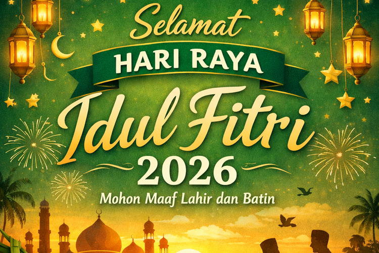 50 Ucapan Hari Raya Idul Fitri 2026 yang Menyentuh Hati, Cocok Dibagikan ke WhatsApp dan Media Sosial.