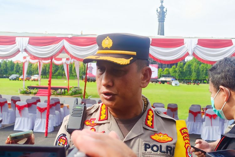 Kepala Bidang Humas Polda Bali Kombes Pol Jansen Avitus Panjaitan saat ditemui di Lapangan Niti Mandala, Renon, Denpasar pada Rabu (3/4/2024). 