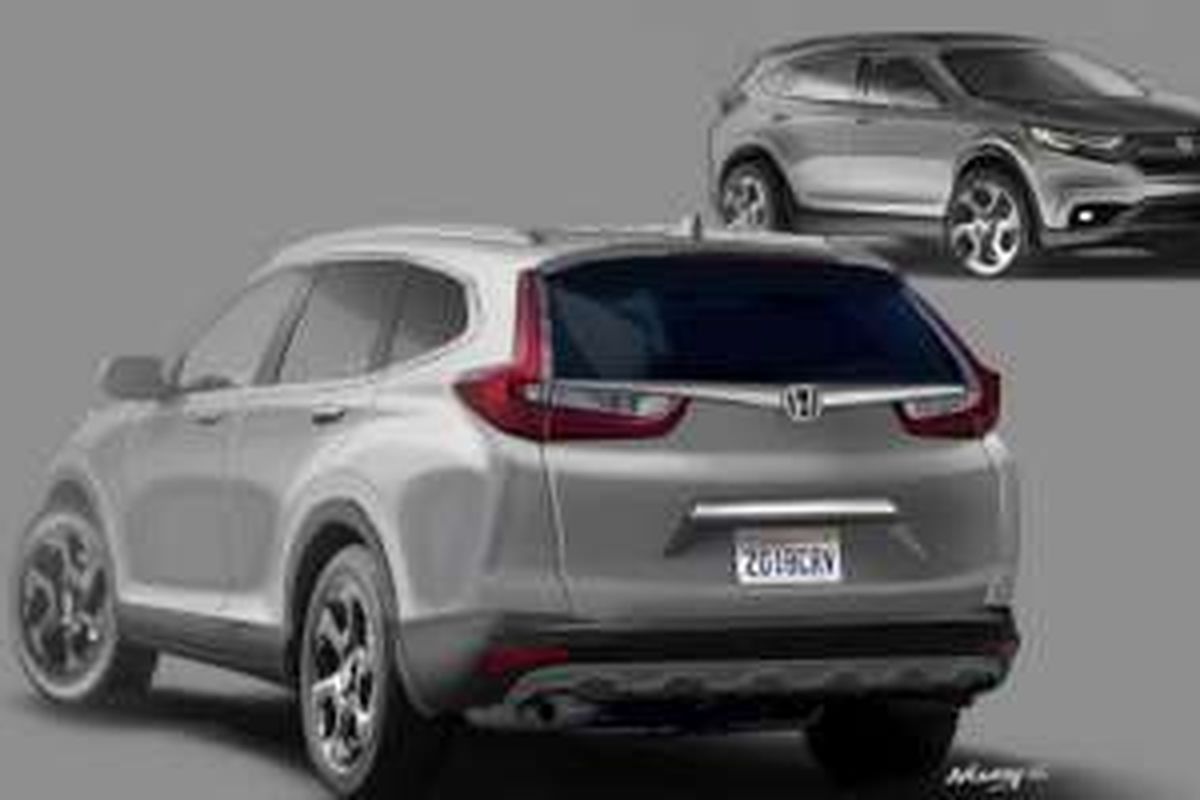 Sketsa Honda CR-V generasi terbaru