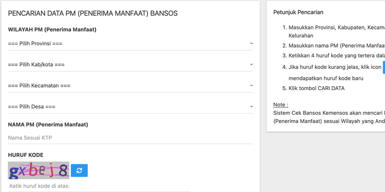 Ilustrasi cara cek penerima bansos PKH 2026 tahap 1 via cekbansos.kemensos.go.id. Cara cek PKH 2026.