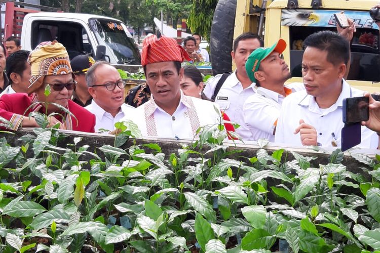 Di depan para petani Mentan Andi Amran Sulaiman menyatakan dengan bantuan bibit unggul ini pengembangan kopi di Toraja bisa menaikkan produkvitasnya, dari 0,3 ton menjadi 3,5 sampai 4 ton per hektar per tahun. 