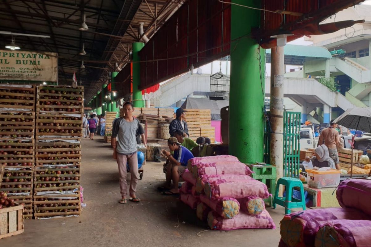 Pasar Induk Kramatjati, Jakarta Timur, Rabu (16/1/2019)