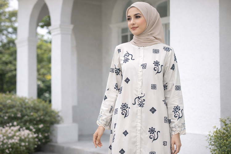 Baju kurung melayu busui friendly