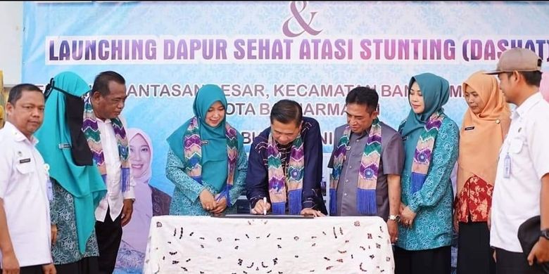 Pencanangan Kampung KB dan Launching Daput Sehat Atasi Stunting (Dashat) di Kelurahan Antasan Besar, Kecamatan Banjarmasin Tengah

