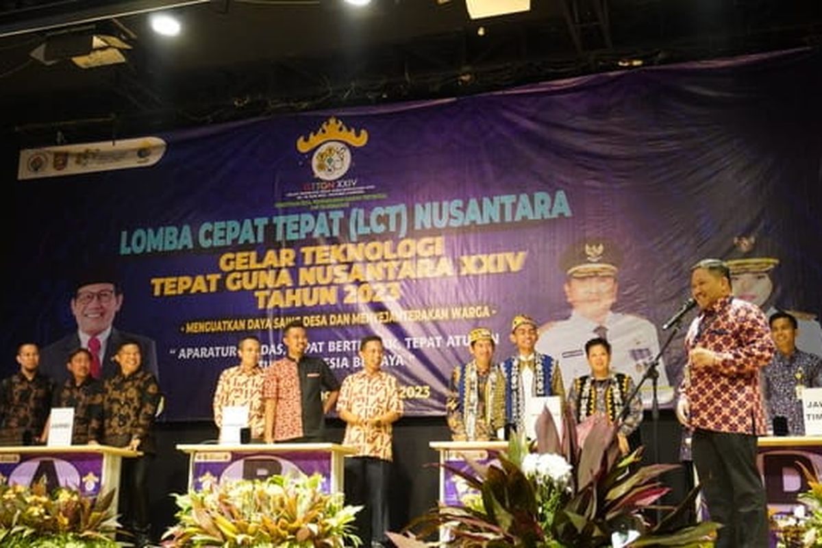 Lomba Cepat Tepat Nusantara yang dilaksanakan dalam acara Gelar Teknologi Tepat Guna Nusantara XXIV dijuarai oleh kelompok peserta dari Provinsi Lampung. 