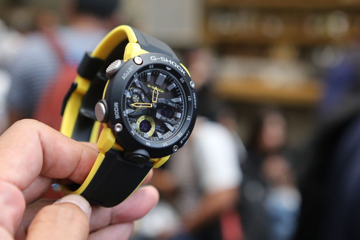 Salah satu varian G-Shock GA-2000 yang mulai dijual resmi di Butik Casio dan Casio Islands di Indonesia pada Sabtu (27/4/2019).