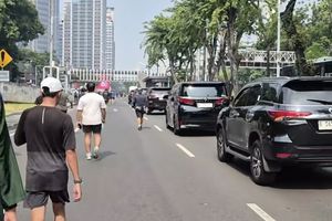 Iring-iringan Alphard dan Fortuner Terobos CFD Sudirman, Polisi Lacak Pengemudinya