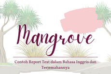 Contoh Report Text tentang Mangrove Trees dan Terjemahannya