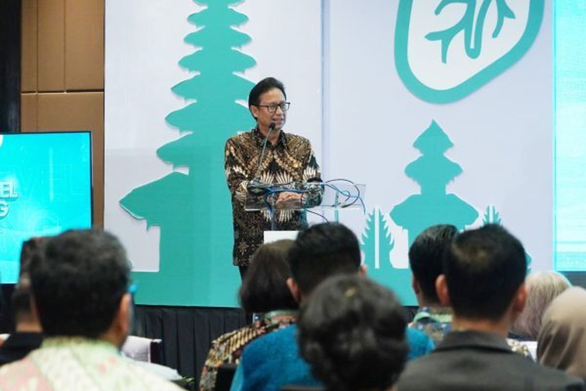 Menkes Budi dalam konferensi pers Pertemuan Tingkat Tinggi Inovasi Tuberkulosis di Bali, Selasa (11/11/2024). 