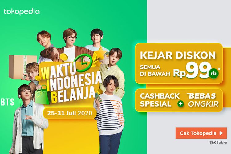 Promo Waktu Indonesia Belanja mulai 25-31 Juli 2020. (Dok. Tokopedia)