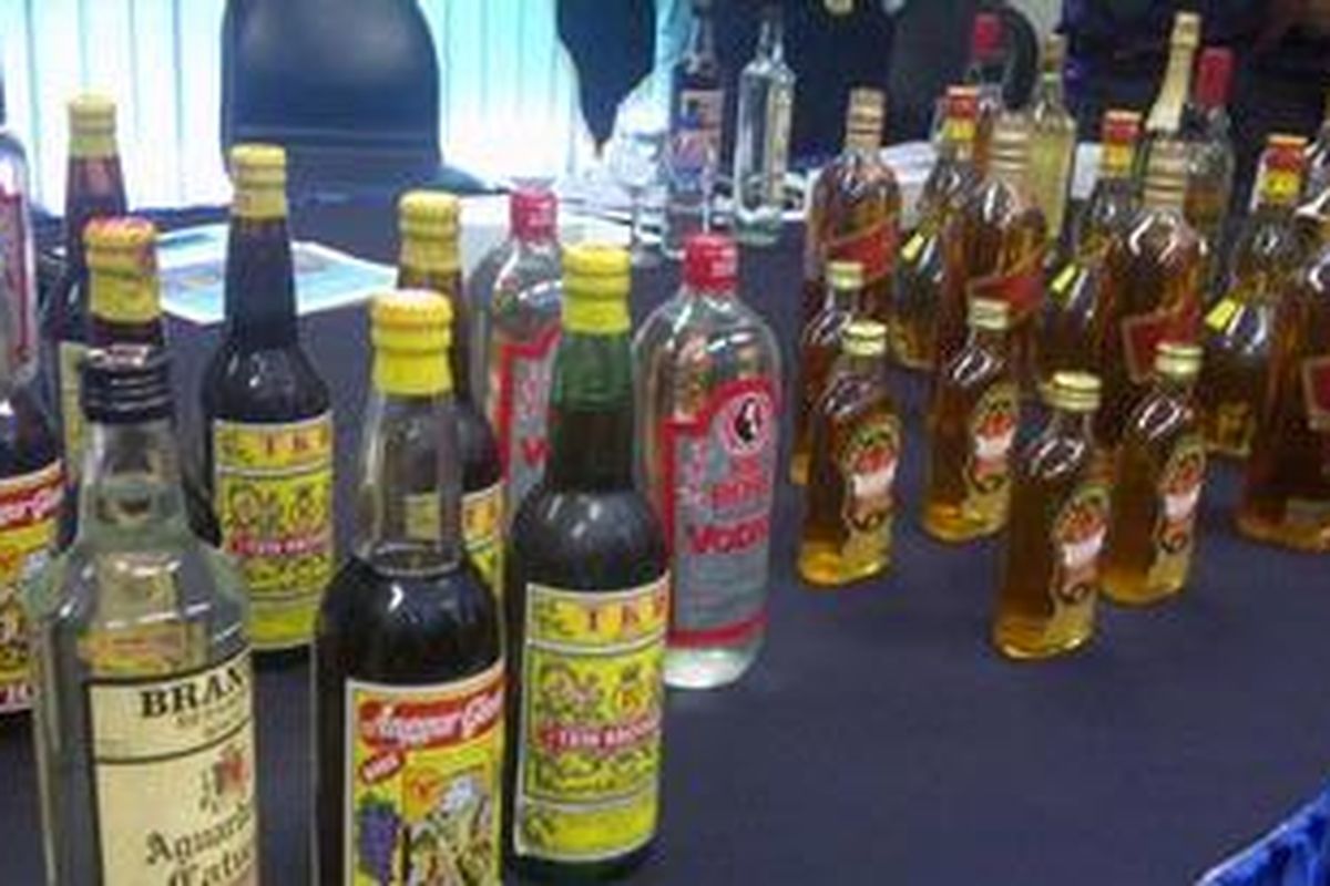 Ilustrasi botol miras