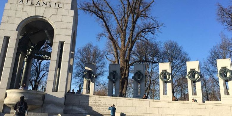 World War II Memorial di Washington DC, Amerika Serikat.