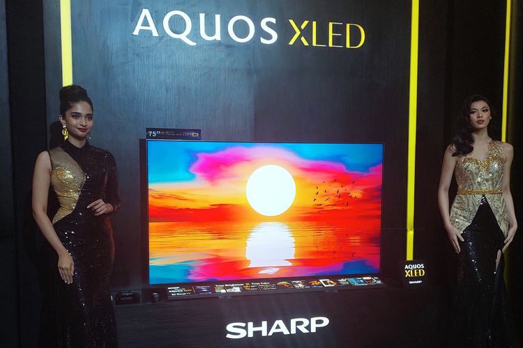 Peluncuran TV Sharp Aquos XLED di Jakarta, Rabu (5/7/2023).