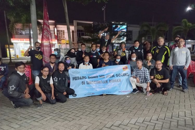 Komunitas LA 32 Riders menggelontorkan modal usaha bagi membernya.