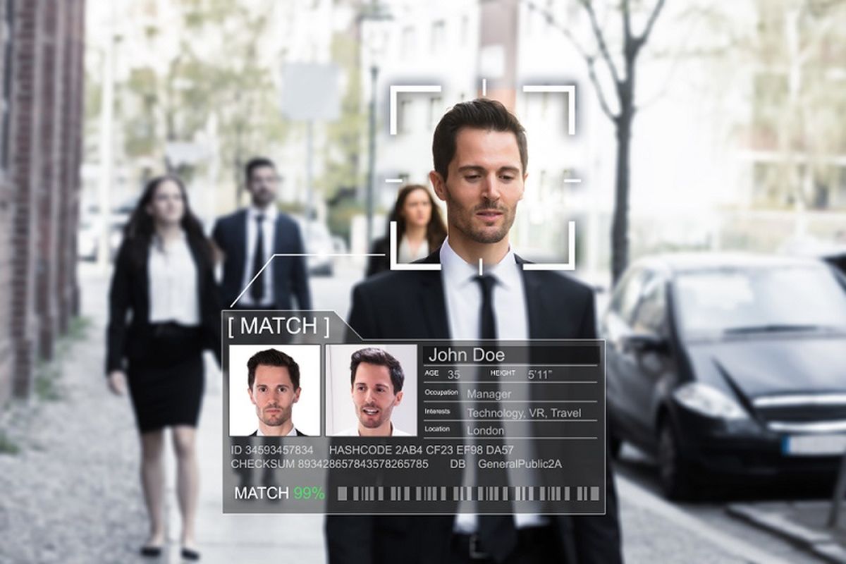 Ilustrasi Face Recognition Technology atau teknologi pengenal wajah. (Shutterstock)