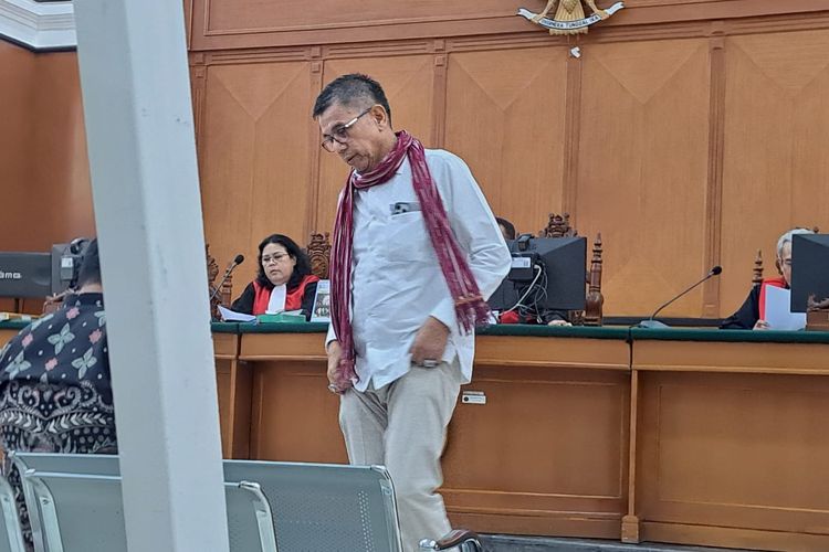 Ketua Dewan Kehormatan DPP Partai Demokrat Hinca Pandjaitan telah hadir di Pengadilan Negeri (PN) Tindak Pidana Korupsi (Tipikor) Makassar, Sulawesi Selatan (Sulsel) pada Jumat (13/10/2023).