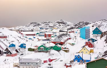 Ilustrasi asal usul nama Greenland, padahal sebagian besar wilayahnya tertutup salju.