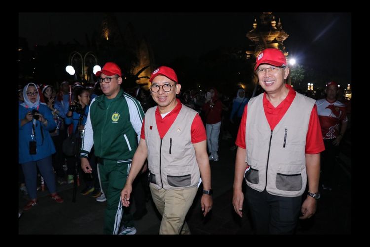 Menteri Kebudayaan Fadli Zon saat hadir di acara Lalinju