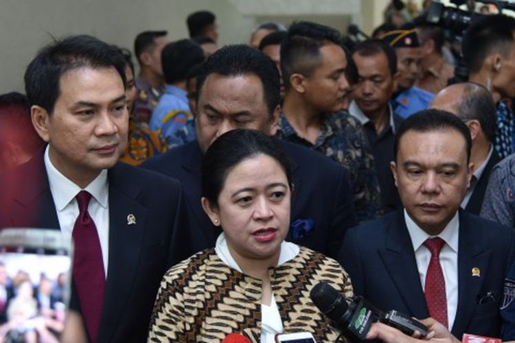 etua DPR RI Puan Maharani didampingi beberapa wakilnya